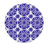 yanfind Ceramic Coasters (round) Spanish Portuguese Arabic Republic Mexican Watercolor Ceramics Porcelain Flower Pottery Czech Moroccan Family Game Intellectual Educational Game Jigsaw Puzzle Toy Set
