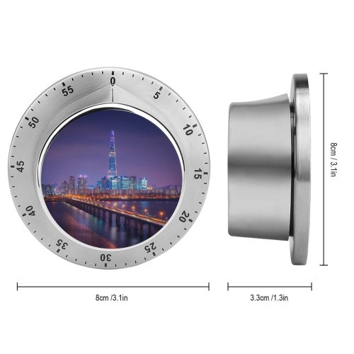 yanfind Timer Anek Suwannaphoom Lotte  Seoul Cityscape  Night City Lights Korea 60 Minutes Mechanical Visual Timer
