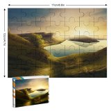 yanfind Picture Puzzle Dorothe Landscape Sunset Mountains Lake Reflection Clear Sky Family Game Intellectual Educational Game Jigsaw Puzzle Toy Set