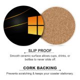yanfind Ceramic Coasters (round) Technology Dark  Abstract Family Game Intellectual Educational Game Jigsaw Puzzle Toy Set