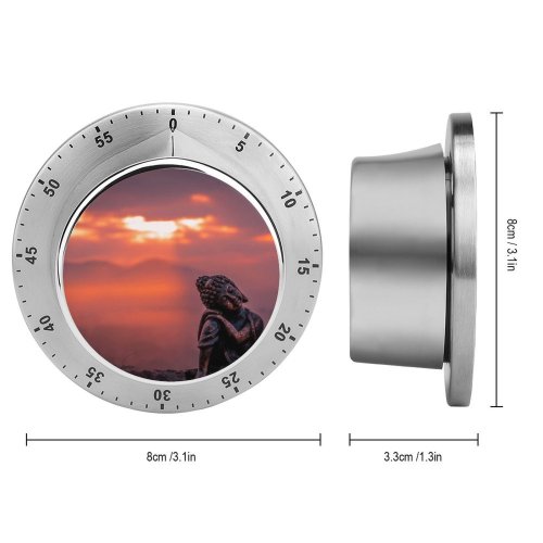 yanfind Timer Cute Statue Sunset 60 Minutes Mechanical Visual Timer