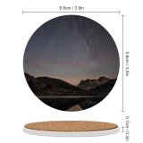 yanfind Ceramic Coasters (round) Tarn Images Space Blea Night Ambleside Landscape Public Way Outer Astronomy Sky Family Game Intellectual Educational Game Jigsaw Puzzle Toy Set
