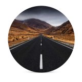 yanfind Ceramic Coasters (round) Sven Muller Lindis Pass Zealand Landscape Empty Road Misty  Plateau Scenic Family Game Intellectual Educational Game Jigsaw Puzzle Toy Set