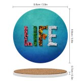 yanfind Ceramic Coasters (round) Comfreak Quotes  Seasons Spring Summer Autumn Winter Flowers Leaves Snow Grass Family Game Intellectual Educational Game Jigsaw Puzzle Toy Set