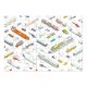 yanfind Picture Puzzle Mini Isometric Bus Pick Semi Sweeper Cable Mode Street  Dump Intricacy Family Game Intellectual Educational Game Jigsaw Puzzle Toy Set