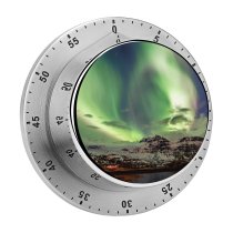 yanfind Timer Dominic Kamp Northern Lights Aurora Borealis Iceland 60 Minutes Mechanical Visual Timer