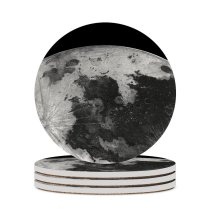 yanfind Ceramic Coasters (round) Space Black Dark  ColorOS Astronomy Family Game Intellectual Educational Game Jigsaw Puzzle Toy Set