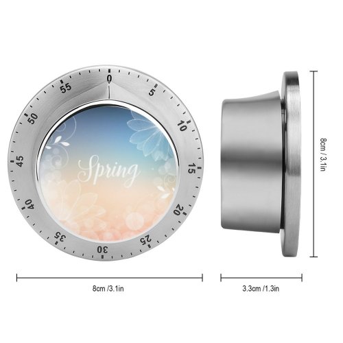 yanfind Timer Scrapbooking Decor  Prints Garden Ornament Fabric Festive Summer Trend Bokeh Flower 60 Minutes Mechanical Visual Timer