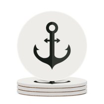 yanfind Ceramic Coasters (round) Sea Old Anchor Retro Design Travel Heavy Navy Vessel Fashioned Sailing Ship Family Game Intellectual Educational Game Jigsaw Puzzle Toy Set