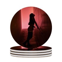 yanfind Ceramic Coasters (round) Spotlight Sad Images Artistic Public Darkness  Wallpapers Corridor Led Neon Flooring Family Game Intellectual Educational Game Jigsaw Puzzle Toy Set