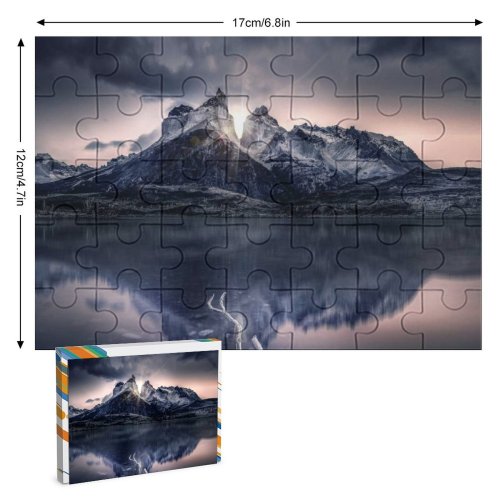yanfind Picture Puzzle Grafixart  Sunlight Lake Reflection Morning Sunrise Family Game Intellectual Educational Game Jigsaw Puzzle Toy Set