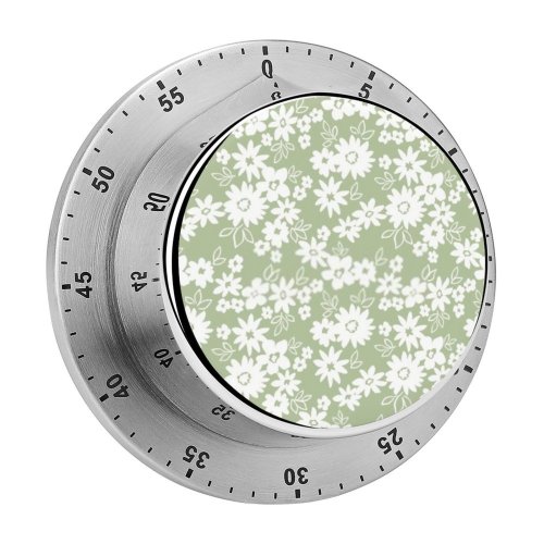 yanfind Timer Country Fond Gentle Little Millefleurs Motif  Garden Shabby Ditsy Romantic 60 Minutes Mechanical Visual Timer
