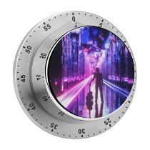 yanfind Timer Carsen Haycock Graphics CGI Neon Guitar Musician Silhouette Cyberpunk Future City 60 Minutes Mechanical Visual Timer