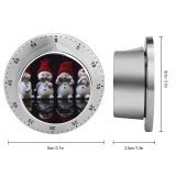 yanfind Timer Black Dark Celebrations Christmas Cute Snowman Figures Christmas Decoration Cute Expressions 60 Minutes Mechanical Visual Timer