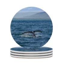 yanfind Ceramic Coasters (round) Dive Images Iceland Ocean  Wale Landscape Tail Sea Wallpapers Wildlife Free Family Game Intellectual Educational Game Jigsaw Puzzle Toy Set