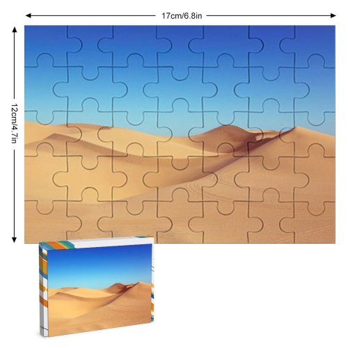 yanfind Picture Puzzle Desert Sand Dunes Clear Sky Family Game Intellectual Educational Game Jigsaw Puzzle Toy Set
