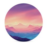 yanfind Ceramic Coasters (round) Coyle Valley Landscape Mountains Gradient Colorful Scenery Layers Panorama Family Game Intellectual Educational Game Jigsaw Puzzle Toy Set
