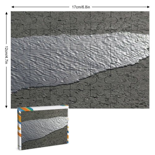 yanfind Picture Puzzle Road Sea Wave Asphalt Lake Wind Way Motorway Sand Soil Tar Family Game Intellectual Educational Game Jigsaw Puzzle Toy Set
