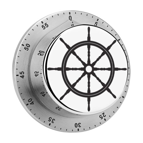yanfind Timer Wheel Sea Sailboat Vacation Sailing Travel Adventure Ship Fashioned Retro East Cartoon 60 Minutes Mechanical Visual Timer