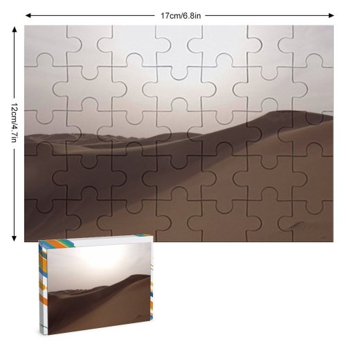 yanfind Picture Puzzle Desert Landscapes Sand Africa East Nomads Beduin Erg Natural Aeolian  Dune Family Game Intellectual Educational Game Jigsaw Puzzle Toy Set