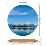 yanfind Ceramic Coasters (round) Sharon Kehl Califano Grand Teton National Park Mountains Lake Clear Sky Sky Family Game Intellectual Educational Game Jigsaw Puzzle Toy Set
