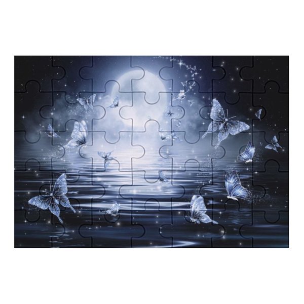 yanfind Picture Puzzle Graphics CGI Fantasy Butterflies   Night Dark Fairy Tale Family Game Intellectual Educational Game Jigsaw Puzzle Toy Set