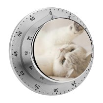 yanfind Timer Cute Kitten Kitty Cat 60 Minutes Mechanical Visual Timer