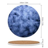 yanfind Ceramic Coasters (round) Black Dark Jellyfishes Sea  Underwater Dark Aquarium Transparent Family Game Intellectual Educational Game Jigsaw Puzzle Toy Set