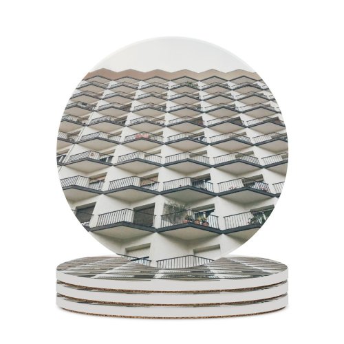 yanfind Ceramic Coasters (round) Architecture Apartment Population Building Development Spain Europe Architectural Flower Blinds Window Pot Family Game Intellectual Educational Game Jigsaw Puzzle Toy Set