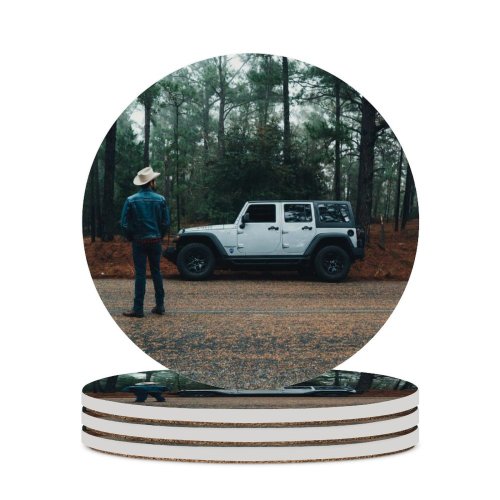 yanfind Ceramic Coasters (round) Images Land Flora Suv Wallpapers Car Tree States Automobile Road Forest Pictures Family Game Intellectual Educational Game Jigsaw Puzzle Toy Set