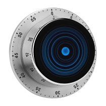 yanfind Timer Abstract Dark Circles Illusion Spiral Rings 60 Minutes Mechanical Visual Timer