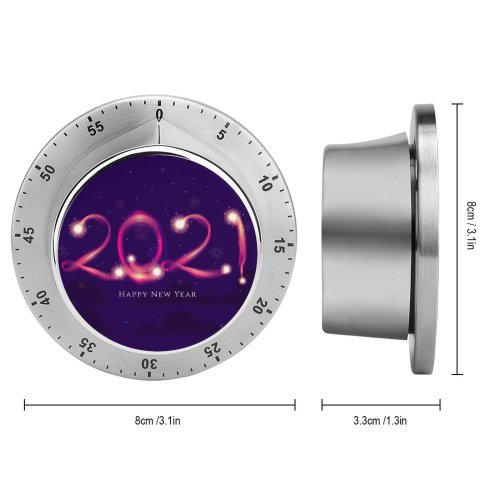 yanfind Timer Celebrations Year Happy Fireworks Dark 60 Minutes Mechanical Visual Timer