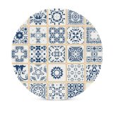 yanfind Ceramic Coasters (round) Simplicity Arabic Push Marbled Plant Ideas Ceramics Porcelain Flower Retro  Curve Family Game Intellectual Educational Game Jigsaw Puzzle Toy Set