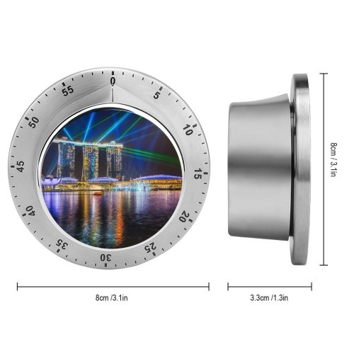 yanfind Timer Trey Ratcliff Marina Bay Sands Light Show Singapore Laser Lights Colorful River 60 Minutes Mechanical Visual Timer