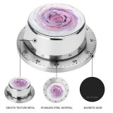 yanfind Timer Pastel Liquid England UK London Art Coral Directly   Purple Flower 60 Minutes Mechanical Visual Timer