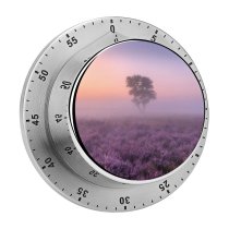 yanfind Timer Simon Van Ooijen Lavender Fields Purple Foggy Landscape Tree Sunrise 60 Minutes Mechanical Visual Timer