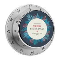 yanfind Timer Wreath Tree Berry Plant Fir Branch USA Winter Snow Evergreen Pinaceae Pine 60 Minutes Mechanical Visual Timer