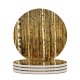 yanfind Ceramic Coasters (round) Tree Trees Forest Woods Relaxing Peace Grass Soothing Clean   Birch Family Game Intellectual Educational Game Jigsaw Puzzle Toy Set