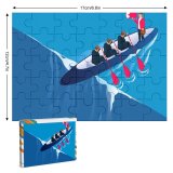 yanfind Picture Puzzle Megaphone Flowing Danger Rafting Encouragement Incentive Teamwork Rowboat Aspirations Paddling Marketing Outdoors Family Game Intellectual Educational Game Jigsaw Puzzle Toy Set