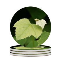 yanfind Ceramic Coasters (round)  Leaf Grape Grapes Leaves Wine Flower Plant Tree Thimbleberry Flowering Vitis Family Game Intellectual Educational Game Jigsaw Puzzle Toy Set