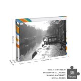 yanfind Picture Puzzle Amsterdam Netherlands Canal Woonboot Boat City Centre Sunlight Jordaan Waterway Atmospheric Sky Family Game Intellectual Educational Game Jigsaw Puzzle Toy Set