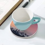 yanfind Ceramic Coasters (round) Marek Piwnicki Alps Mountains  Range Italy Sky Starry Sky Snow Covered Family Game Intellectual Educational Game Jigsaw Puzzle Toy Set