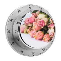 yanfind Timer Ylanite Koppens Flowers Roses Leaves Flower Bouquet Beautiful 60 Minutes Mechanical Visual Timer