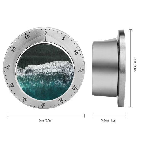 yanfind Timer Daria Shevtsova Beach Aerial Seashore Ocean 60 Minutes Mechanical Visual Timer