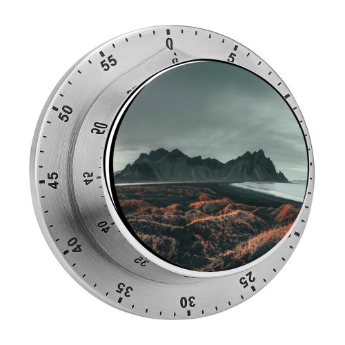yanfind Timer Benjamin Suter Beach Rocks Seashore Landscape 60 Minutes Mechanical Visual Timer