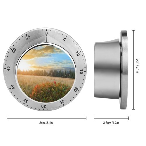 yanfind Timer Clouds Beauty  Solar  Thicket Sunshine  Idyllic Beautiful Prairie Brushwood 60 Minutes Mechanical Visual Timer
