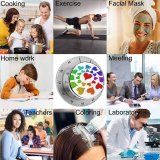 yanfind Timer Valentines Heart Rendered Rainbow Purple Cyan Petal Graphics Art 60 Minutes Mechanical Visual Timer
