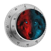 yanfind Timer Wolf Scary Gradient Dark 60 Minutes Mechanical Visual Timer
