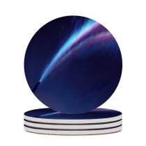 yanfind Ceramic Coasters (round) Fantasy Fleeting Dive Lighting Silhouette Sky Space Meteors Dream Family Game Intellectual Educational Game Jigsaw Puzzle Toy Set