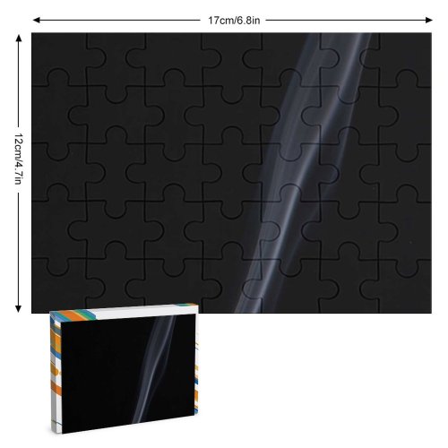 yanfind Picture Puzzle Abstract Shapes Texture Fog Contemplation Curve Dense form Fumes Incense Isolated Light Family Game Intellectual Educational Game Jigsaw Puzzle Toy Set